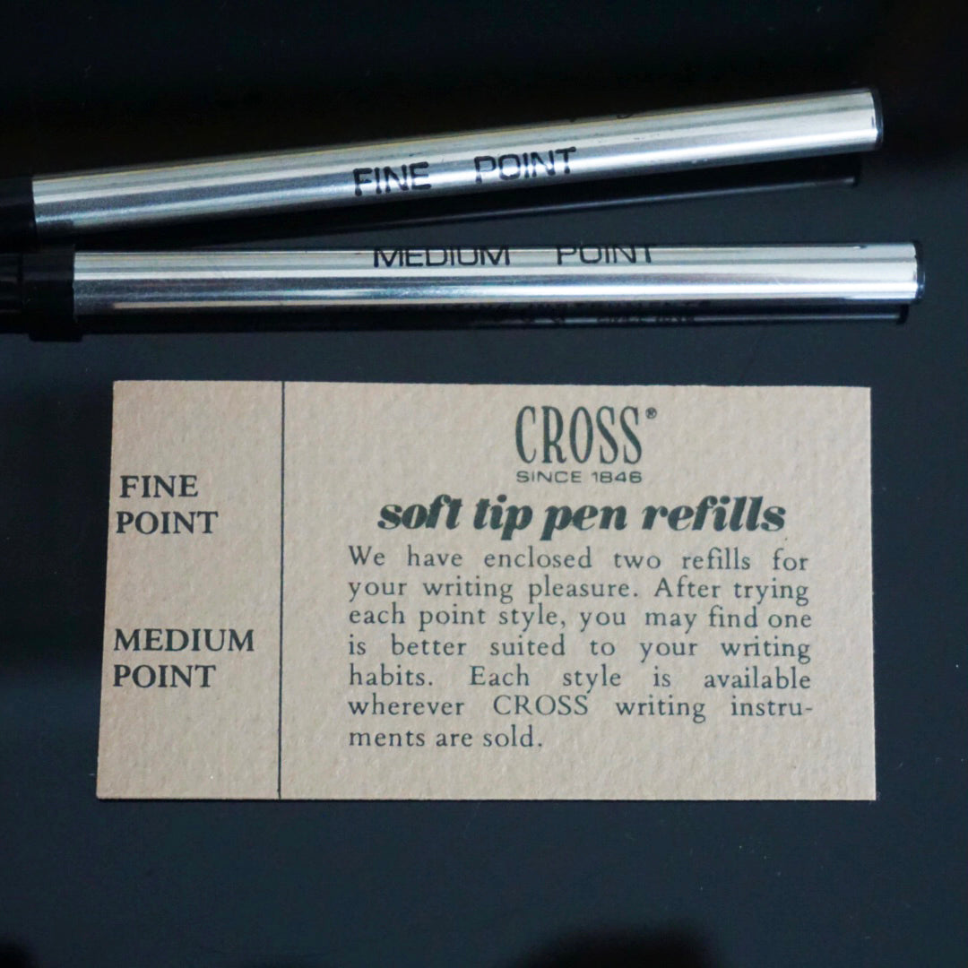 1986 Vintage CROSS Classic Century 12KT Gold Filled, Two Pens and One Pencil Set