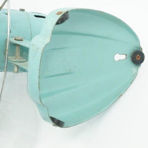 Art Deco Vintage Eskimo Open-Cage Desk/Wall Fan by McGraw Edison Co. in Turquoise