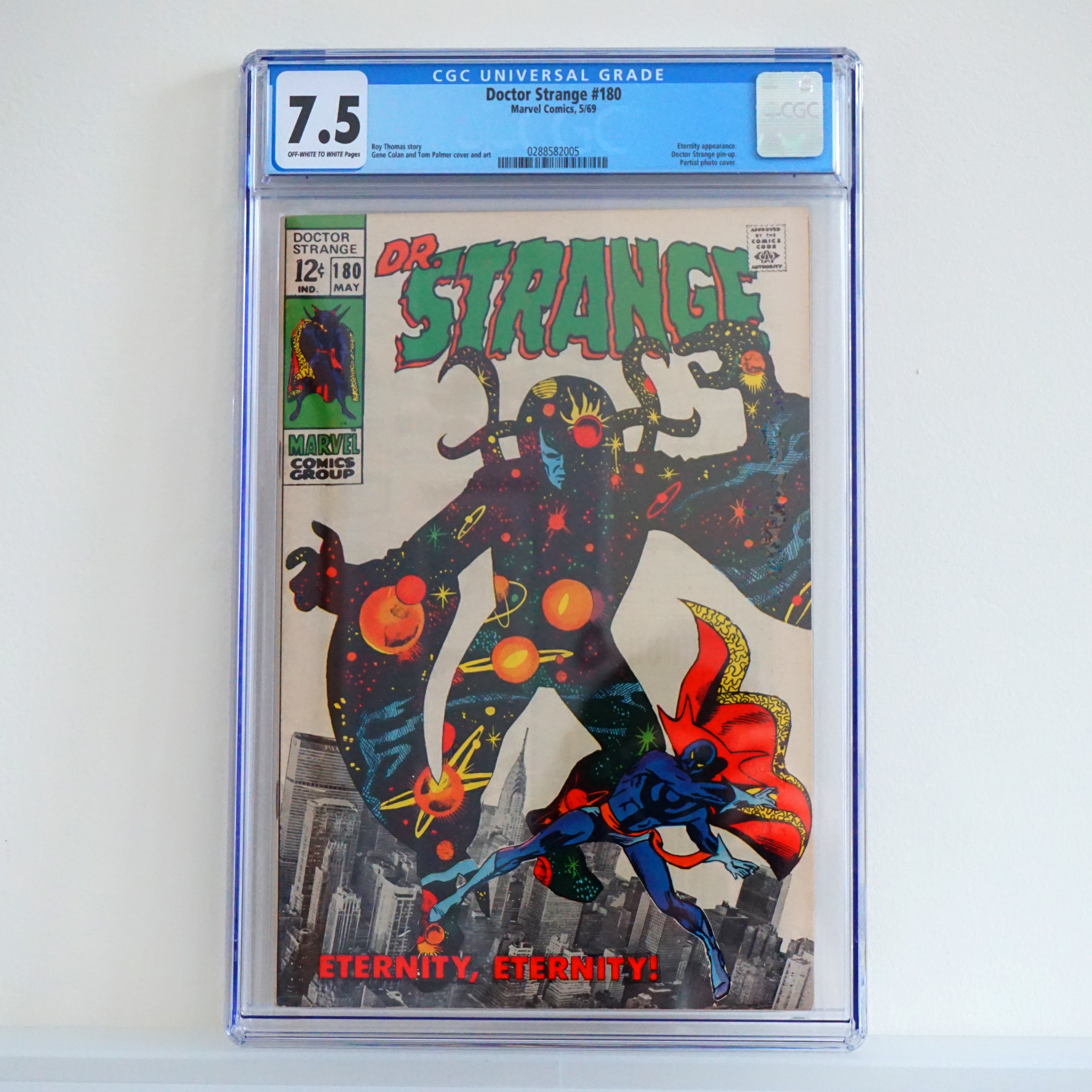 1969 MARVEL (CGC 7.5) Dr. Strange #180. Eternity, Eternity! Thomas Colan Palmer