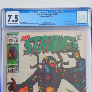 1969 MARVEL (CGC 7.5) Dr. Strange #180. Eternity, Eternity! Thomas Colan Palmer