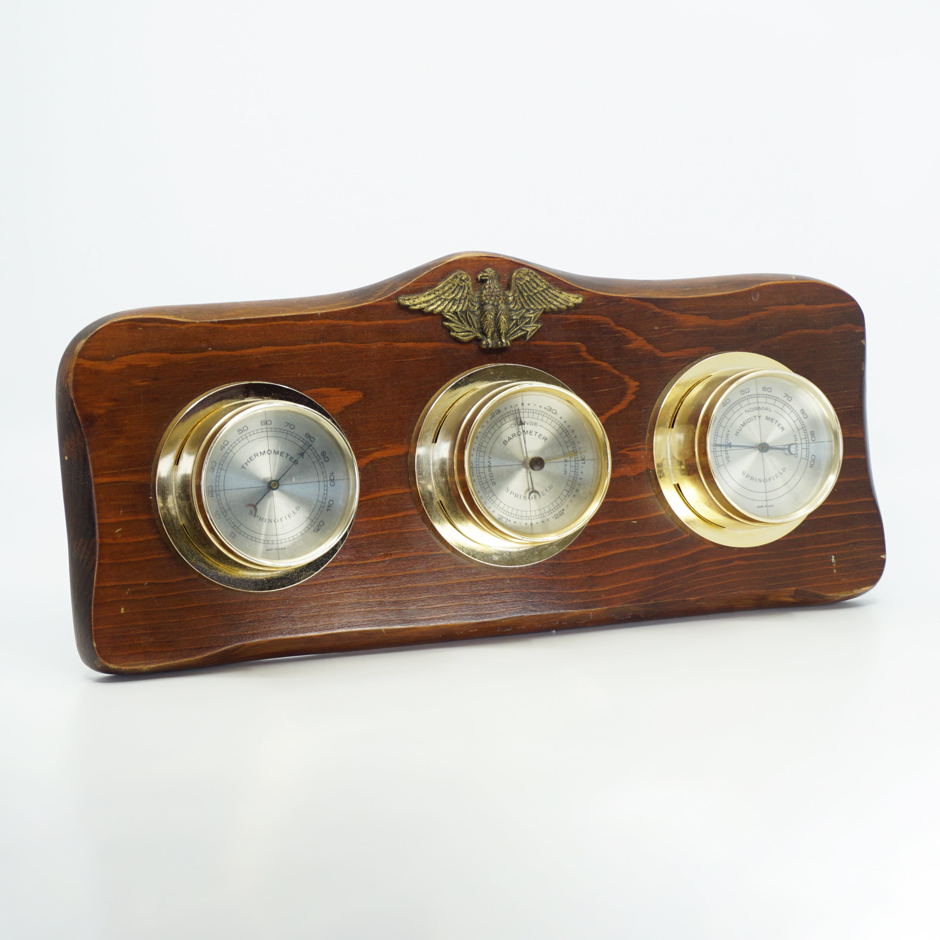 Springfield Instruments Vintage Thermometer, Barometer and Humidity Meter by Springfield Instr ...