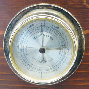 Vintage Thermometer, Barometer and Humidity Meter by Springfield Instrument. Made in USA.
