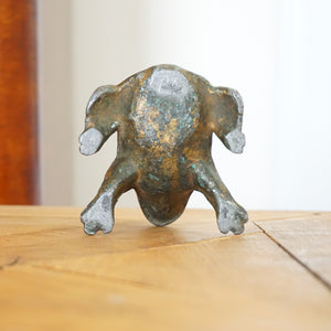 Antique Decor Cast Iron FROG Sculpture Figurine