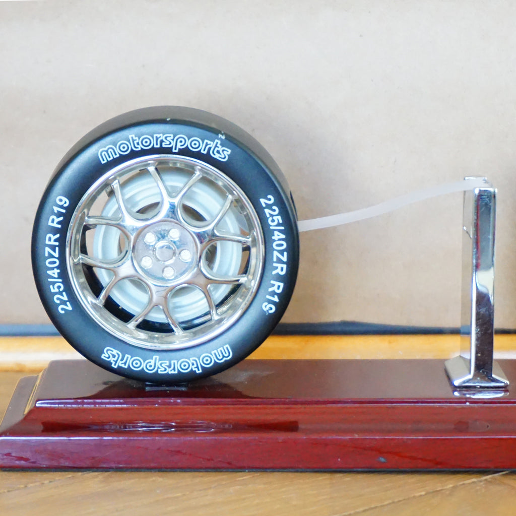MOTORSPORTS Racing Slick Wheel Tape Dispenser & Gear Shifter Notepad P ...