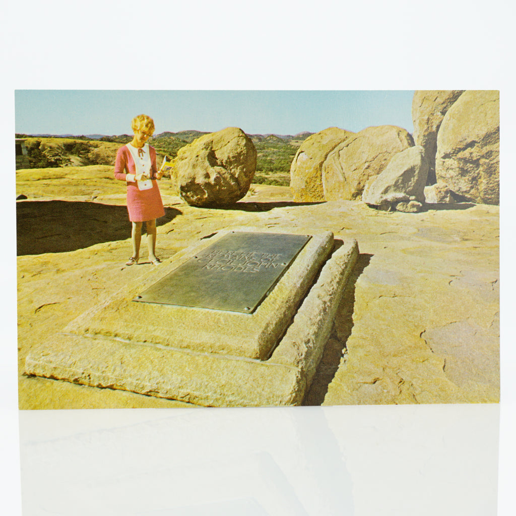 Pre-1970s Rhodes Grave, Matopos National Park, Africa, Big Game Photography, Unused Postcard