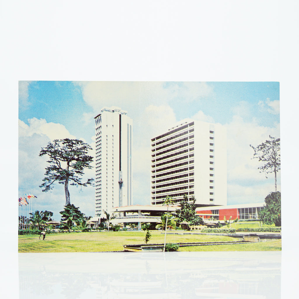 Pre-1970 L'Ivoire, Ivory Coast, Africa-Unused Postcard, Intercontinental Hotel, Photo by Carval. Made in USA.