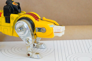 1981 Original "Voltron Lions Panosh Place" Yellow Lion Transformer Leg, Vintage