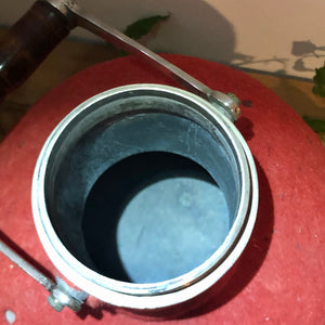 Rare Vintage Moroccan Red Teapot Thermos with Built in Pourer and Removable Cup