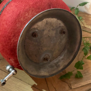 Rare Vintage Moroccan Red Teapot Thermos with Built in Pourer and Removable Cup