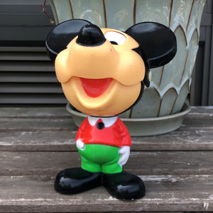 1970s Disney Mickey Mouse "Chatter Chum" Pull String Talking Toy