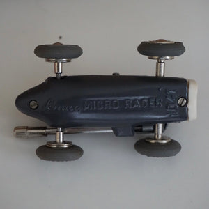 1990s Schuco Midget Micro Black Racer Car #1041. Red interior.